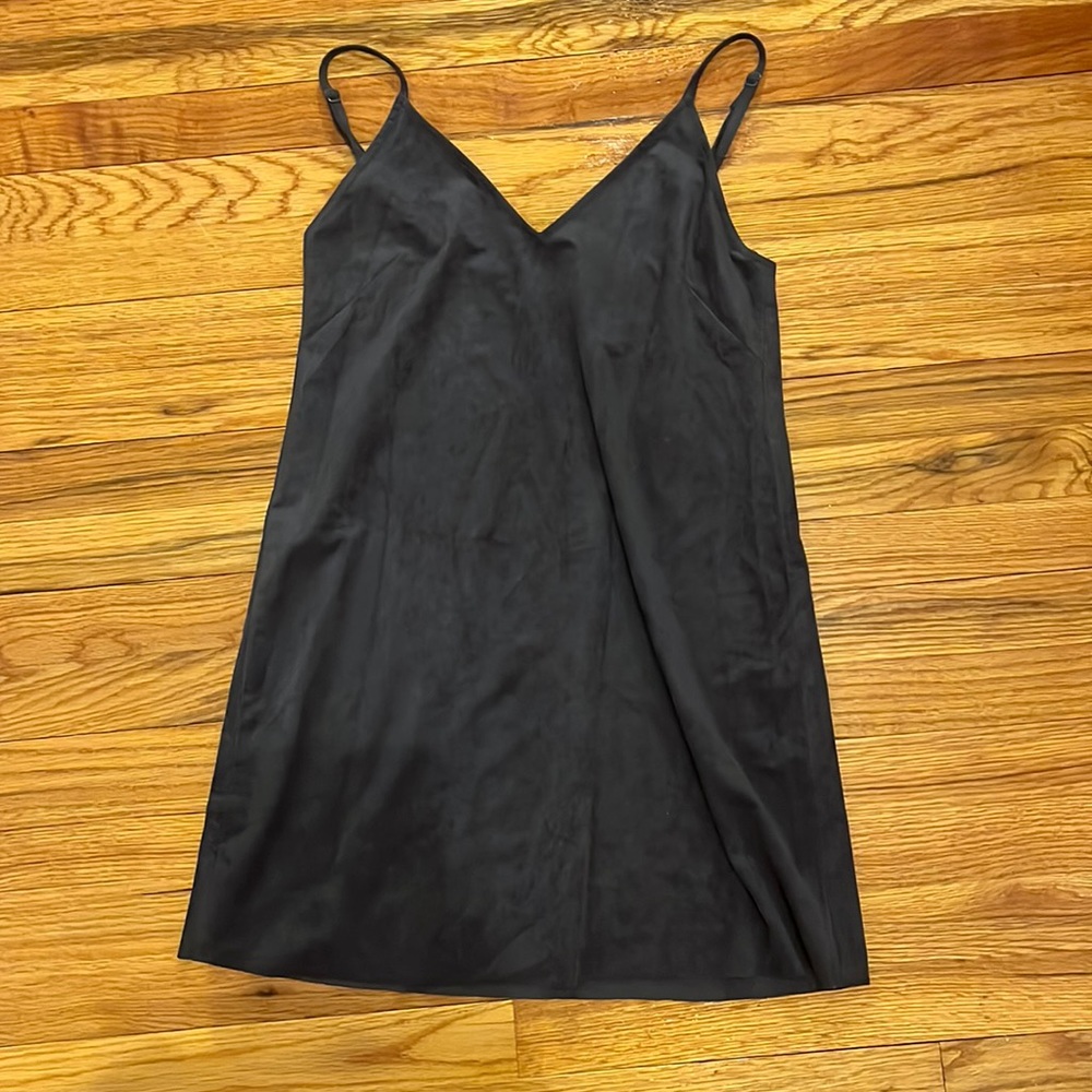 Aritzia Gray Vivienne Wilfred Free Faux-suede Tank Night Out Dress
